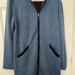 Stylish Blue Patterned or textured jacket